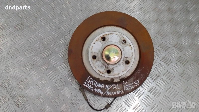 Лагер главина с нов диск Renault Laguna 2.0dCi 2010г.(задна лява)	, снимка 1