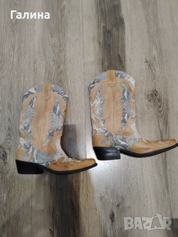 Ботуши тип каубойски, снимка 4 - Дамски ботуши - 52948687