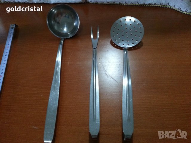  стари български прибори за готвене сервиране алпака , снимка 4 - Антикварни и старинни предмети - 41102715