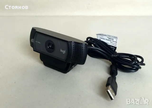 Уеб камера Logitech HD Pro Webcam C920, Full HD (1920x1080@30fps), стерео микрофони, USB, снимка 3 - Клавиатури и мишки - 55741984