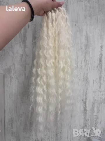 Къдрева опашка на ластик, снимка 5 - Аксесоари за коса - 49383012