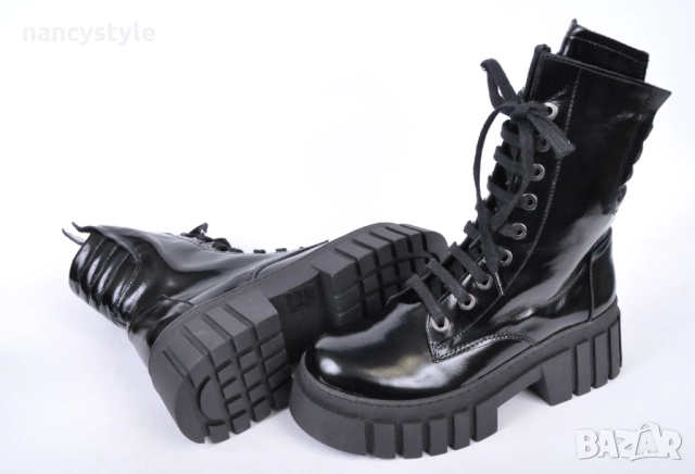 ЗИМА '25'26! Лачени дамски боти, снимка 4 - Дамски боти - 52659947
