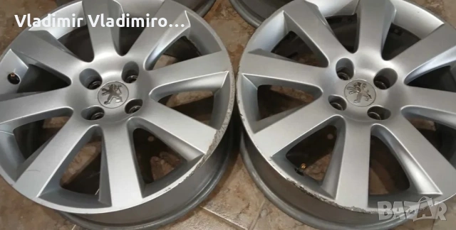 18" оригинални алуминиеви джанти за Peugeot 5008, 3008, 308, снимка 3 - Гуми и джанти - 53583867