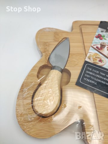 Комплект дъска за сирена с нож , снимка 3 - Прибори за хранене, готвене и сервиране - 41318716