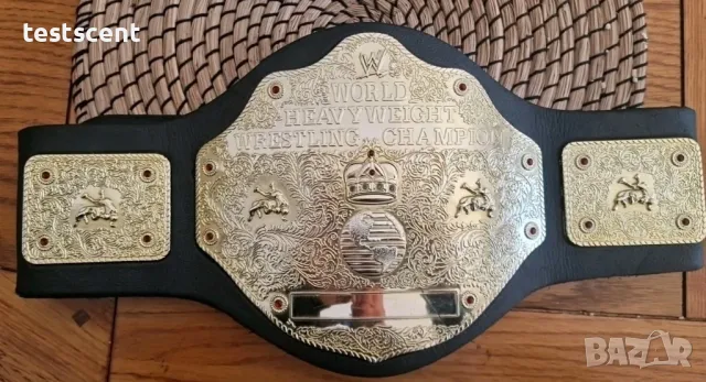 Шампионски пояс WWE World Heavyweight Championship световната титла в кеча Mattel детски belt колан, снимка 5 - Фигурки - 49886570