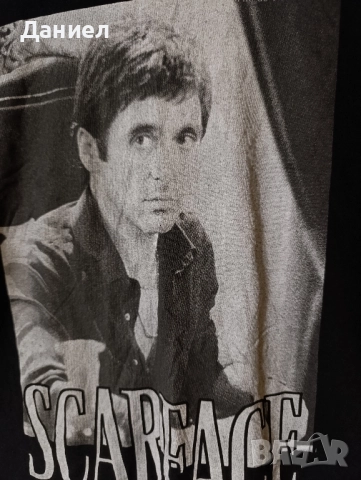 Тениска Scarface , снимка 4 - Тениски - 51620528