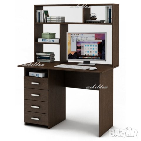 Бюро 110см. с надстройка и 4 чекмеджета(код-1123), снимка 3 - Бюра - 40935790