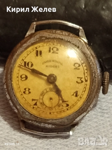 Стар механичен часовник дамски Ingersoll midget за КОЛЕКЦИЯ 51554, снимка 7 - Антикварни и старинни предмети - 52334443