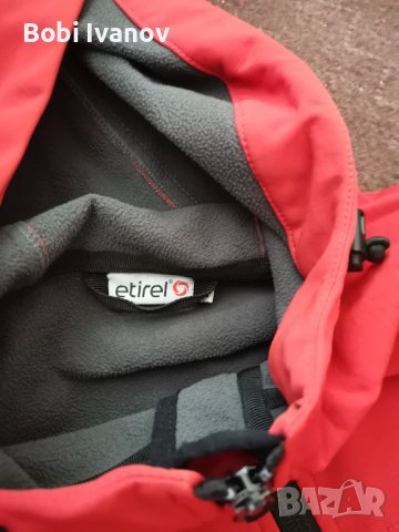 Яке червено Etirel размер L44, снимка 5 - Якета - 42234366