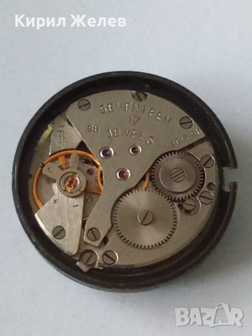 Механизъм с циферблат от стар ръчен часовник 52091, снимка 4 - Мъжки - 52264436