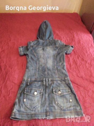 Дънкова Рокля с Качулка