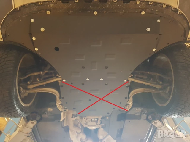 Метална кора под броня и двигател Audi Q7 2015г – 2025г, снимка 4 - Аксесоари и консумативи - 51045288