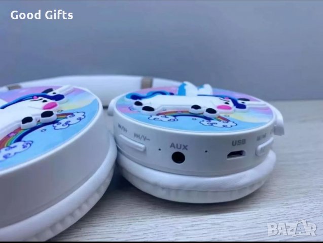 Детски Bluetooth слушалки с Еднорог , безжични слушалки за деца, снимка 7 - Слушалки, hands-free - 35678110