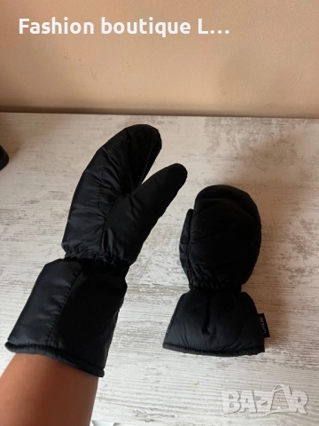 Дамски черни зимни ръкавици с цяла лапа и ластик на китката 🖤, снимка 4 - Ръкавици - 52859704