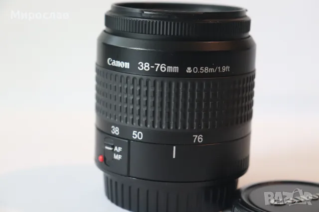 CANON ZOOM LENS   38-76 mm  0.58/1.9 ft  ОБЕКТИВ ФОТОАПАРАТ , снимка 5 - Обективи и филтри - 50287431