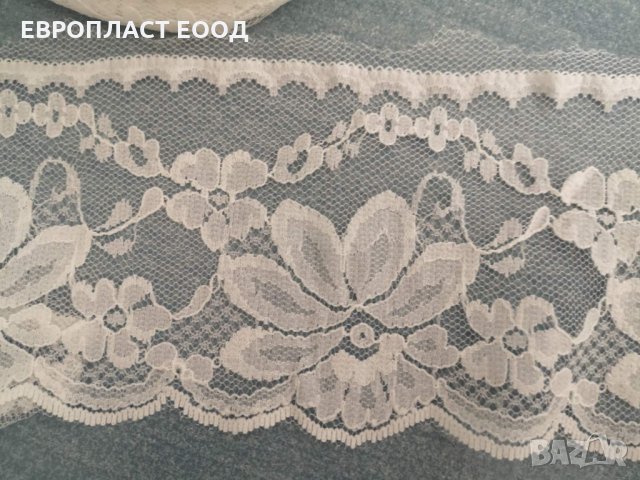 Дантела Бяла 8 см, снимка 5 - Платове и дамаски - 33930683