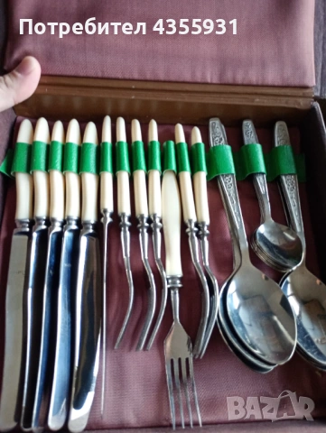  Неупотребяни  Стари руски прибори за хранене старинни прибори СССР , снимка 5 - Антикварни и старинни предмети - 50832995