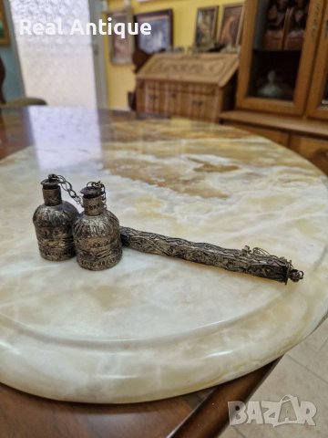 Рядка антикварна мастилница дивид , снимка 2 - Антикварни и старинни предмети - 41184116