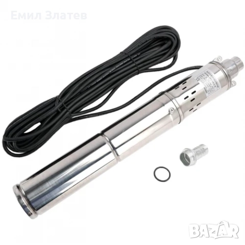 Сондажна потопяема помпа 1.5 HP | За чиста вода | 100 мм, снимка 6 - Напояване - 52720396