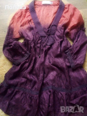 Маркова копринена туника/рокля/100%чиста коприна/, снимка 5 - Рокли - 40953913