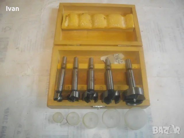 15-35мм НОВ КОМПЛЕКТ ГОЛЕМИ ФРЕЗЕРИ ЗА ОБЕРФРЕЗА В ДЪРВЕНА КУТИЯ ГЕРМАНИЯ/НИДЕРЛАНДИЯ, снимка 18 - Други инструменти - 49775576