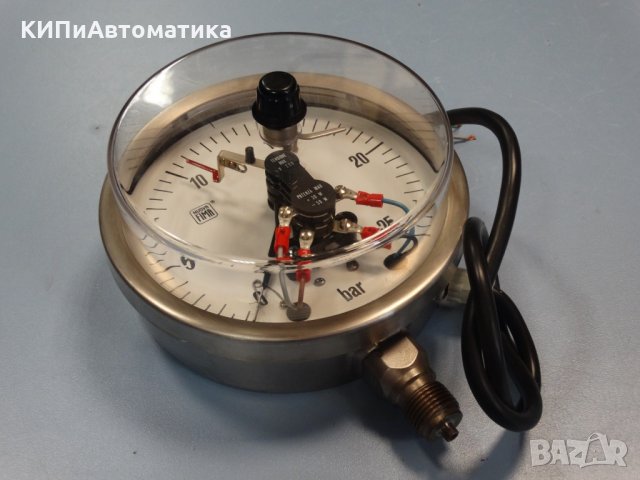 Ел. контактен Манометър с кабел Nuova Fima Ф 160, 25 bar, снимка 11 - Резервни части за машини - 34450189