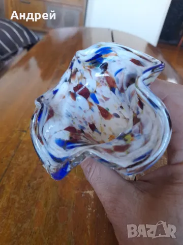 Стара стъклена ваза #16, снимка 5 - Други ценни предмети - 50129814