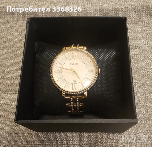 Дамски часовник GARDE GOLD и FOSSIL Jacqueline с кристали, снимка 6 - Дамски - 52921493
