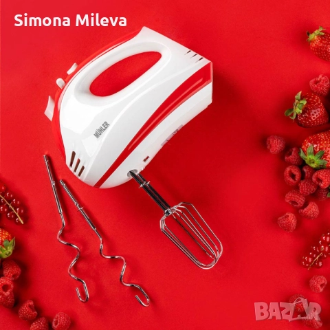 Миксер Muhler MX-300, червен, снимка 4 - Други - 52385564