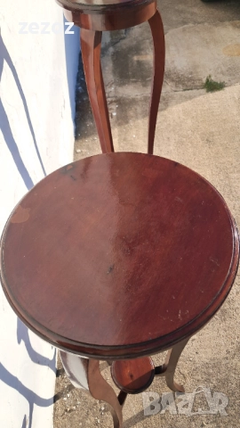 Махагонови високи поставки, снимка 8 - Декорация за дома - 52234012