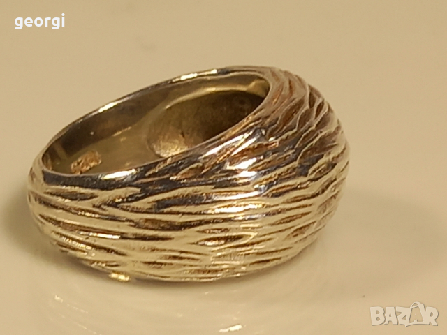 масивен сребърен пръстен , снимка 9 - Пръстени - 44596034