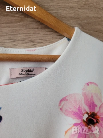 Елегантна рокля на цветя , снимка 3 - Рокли - 51291127