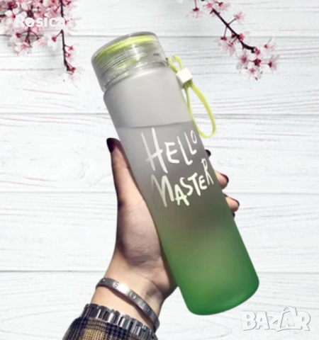 500 мл градиентна цветна бутилка за вода, снимка 2 - Буркани, бутилки и капачки - 52103479