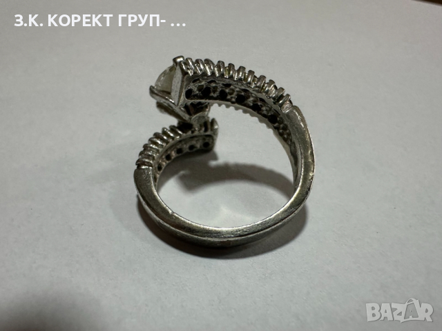 Дамски сребърен пръстен 925, 6,94гр, снимка 7 - Пръстени - 44555187
