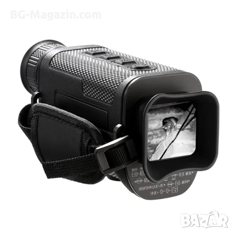 Мощен монокъл за нощно виждане уред за лов наблюдение на птици животни туризъм охрана нощен бинокъл, снимка 15 - Екипировка - 50931143