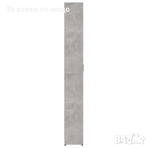 Гардероб за антре, бетонно сив, 55x25x189 см, ПДЧ, снимка 3 - Гардероби - 42425121