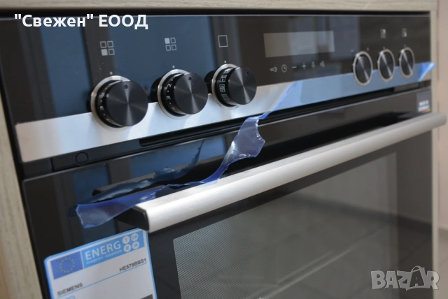 Комплект фурна с вагонно отваряне и индукционен плот Siemens HE578BBS1, снимка 7 - Печки, фурни - 53332710