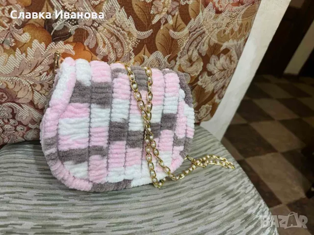 Плетена Дамска чанта, снимка 3 - Чанти - 47730666