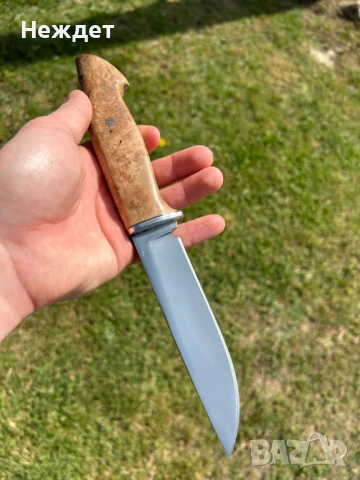 Ловен нож от кована танкова шпилка. 