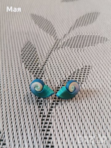 Обеци рапанчета Hand made, снимка 1