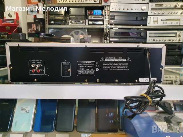 Касетен дек ONKYO TA-6211 В отлично техническо и визуално състояние., снимка 7 - Декове - 48205392