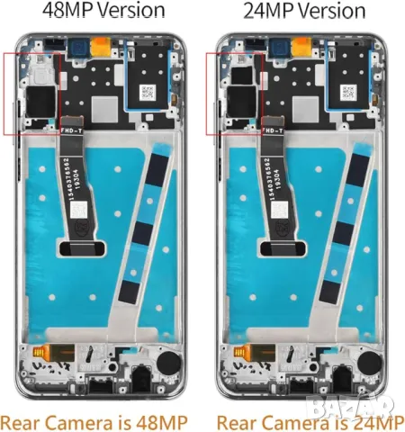 Дисплей за Huawei P30 LITE, 48MP, 48 мегапиксела, тъч екран, с рамка, тъчскрийн, LED, за P30 LITE, снимка 3 - Резервни части за телефони - 48424886