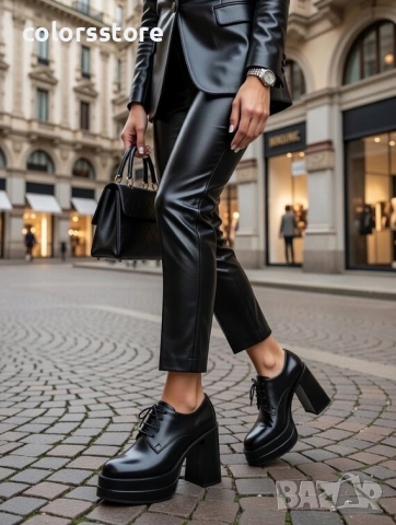 Обувки на ток - черна лъскава кожа - KLS25

, снимка 1 - Дамски обувки на ток - 37320743