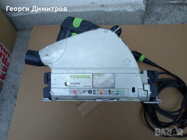 циркуляр потъващ Фесто FESTOOL TS 55 EBQ - отличен и дискове, снимка 3 - Други инструменти - 41558657