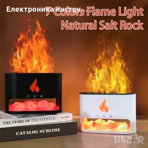Камина, овлажнител на въздуха за домашен пламък, огън, ароматен дифузор,, снимка 2 - Овлажнители и пречистватели за въздух - 48605532