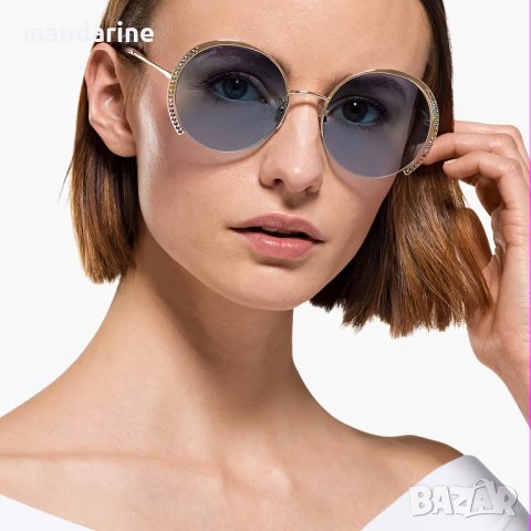SWAROVSKI 🍊 Дамски метални слънчеви очила с разноцветни кристали Swarovski нови с кутия, снимка 12 - Слънчеви и диоптрични очила - 40647214