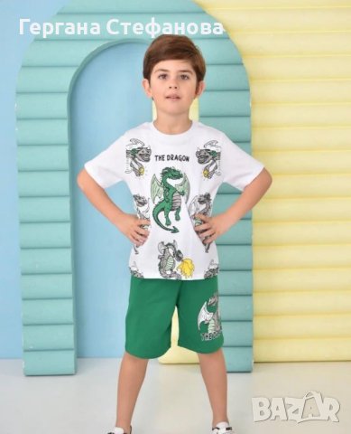 Комплект динозавър Размери -3/4г.4/5г.5/6г.7/8г.9/10г. Цена -20 лв, снимка 1