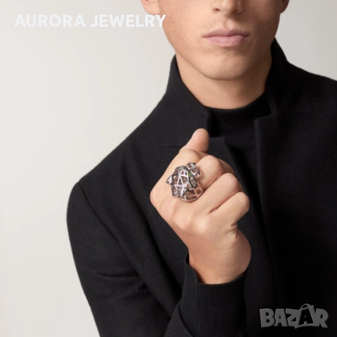 CARTIER Panthere de Cartier White Gold Large Пръстен, снимка 13 - Пръстени - 53194432