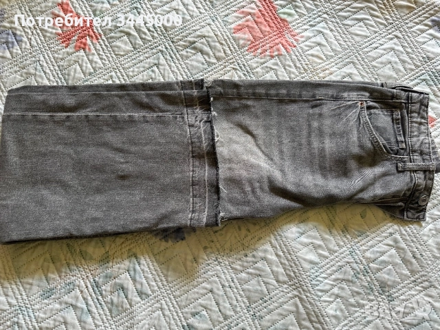 Сиви дънки, H&M, 13-14, снимка 3 - Дънки - 51545259