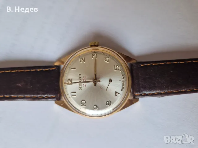HISLON 2000, cal Felsa 4010, case 36mm, Au 10, "SWISS MADE" - златни обемни букви! ТОП!